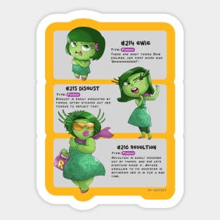 Disgust Evolutions Sticker